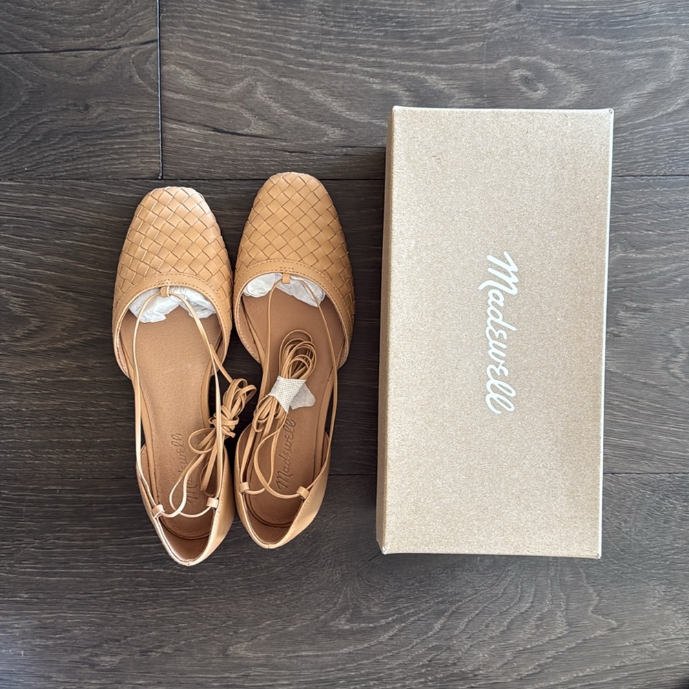 Madewell Tan Classic flats Celina
